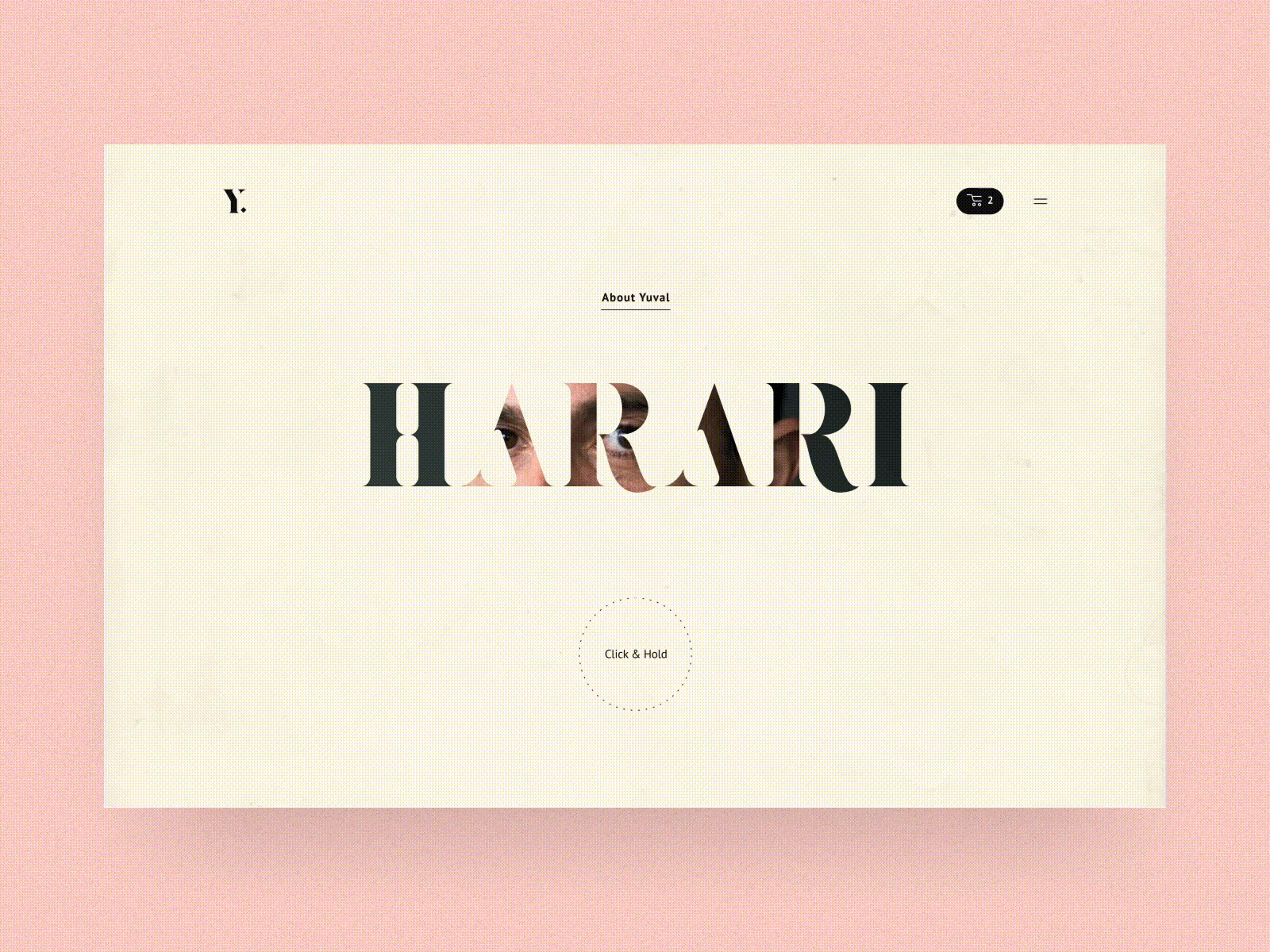 #48 Yuval Harari Typo-Mask 📚 | 99+ Days in the Lab author click elegant gif harari invision studio mask sketch transition typogaphy