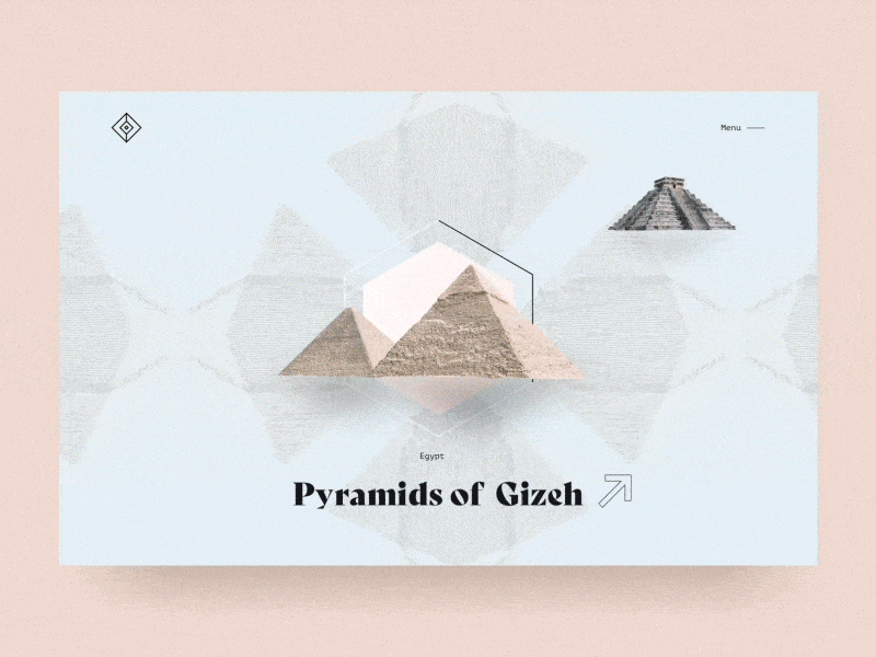 #70 Ancient architecture 🗿 | 99+ Days in the Lab ancient challenge color desktop figma mexico navigation pattern petra principle prototype ruin slider transition