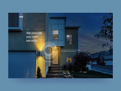 #73 Nest by night 🌙🔒 | 99+ Days in the Lab blue brand figma google light nest night observer photomanipulation photoshop secure security security camera sleep
