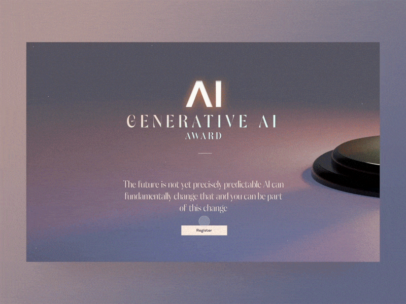 #89 AI Conference | Concept 🧠 🏆 3d animation award blender brand challenge conference desktop figma principle prototype stage
