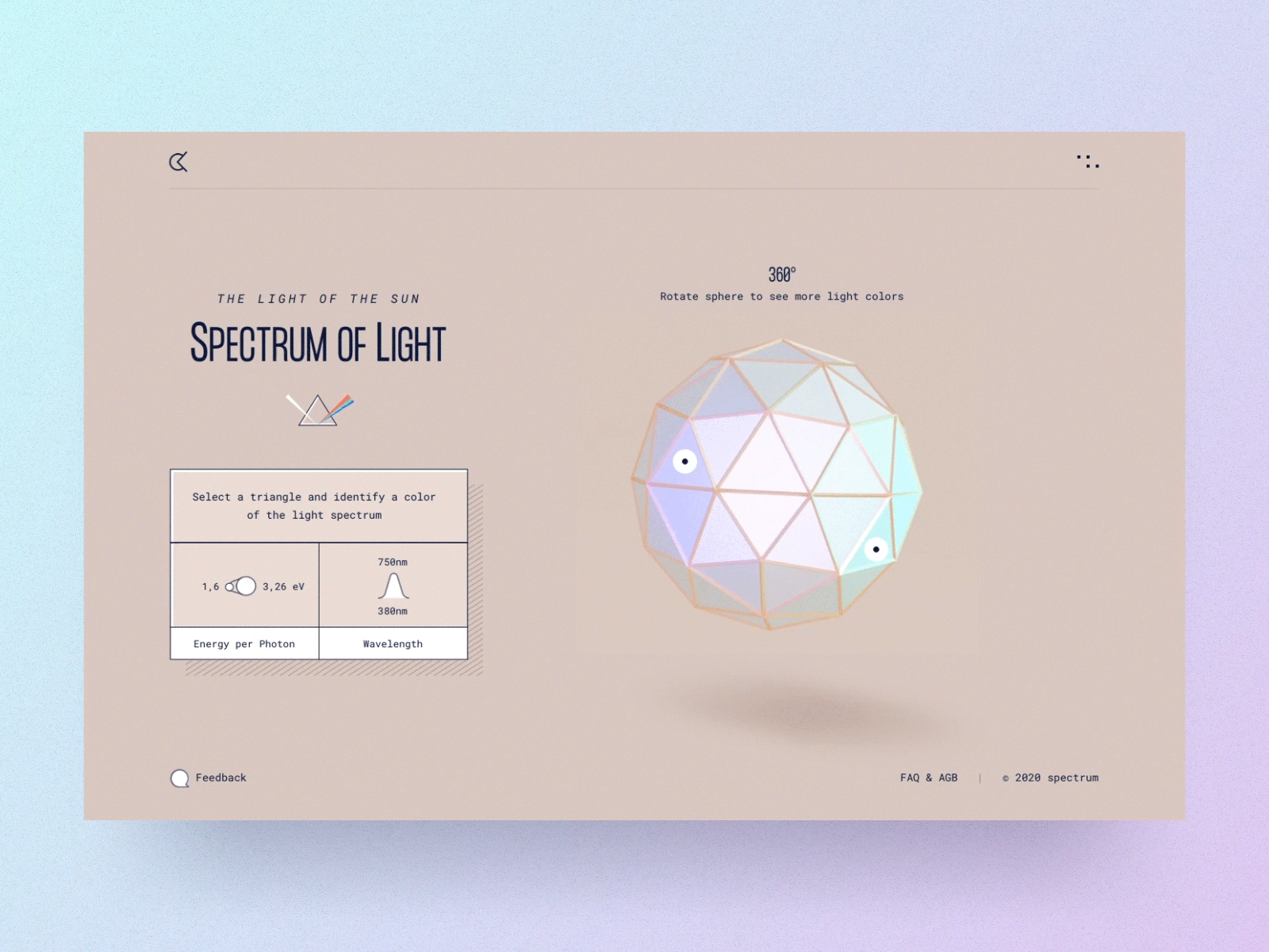 Spectrum of light Vol.2💡 ☀️ 🌈 3d blender color desktop flow layer learn light polygon prototyp rainbow sphere
