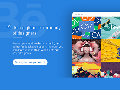 Adobe CC Community adobe behance blue community creative creativecloud designer portfolio website