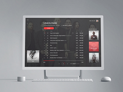 Spotify Music | Desktop behance chester dekstop player redesign responsive spotify streaming white windows windowsstudio