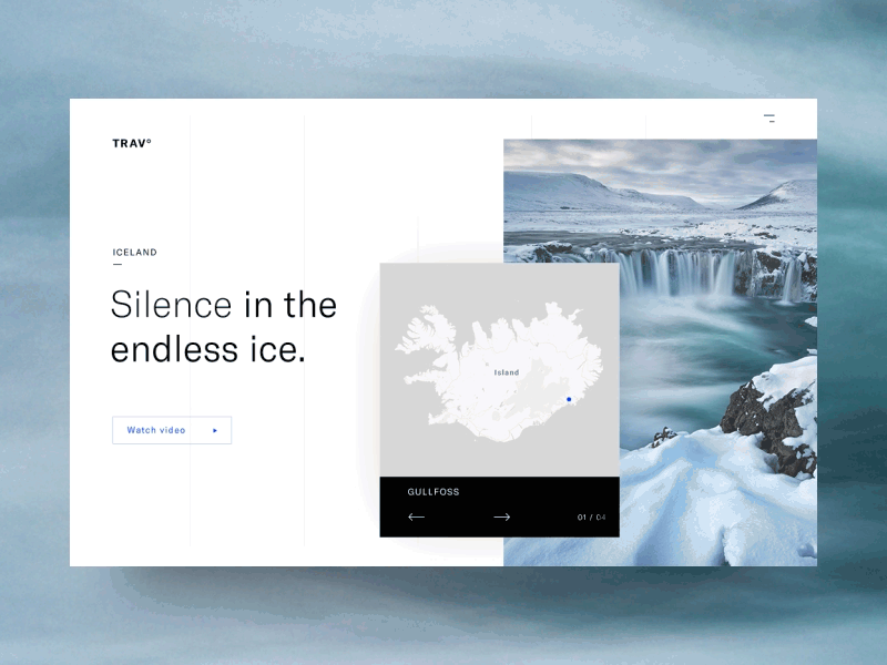 Web Transition Iceland a black blue desktop ice iceland transition