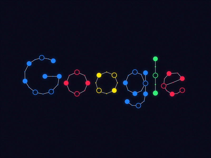 Google Stellar ☄️ | Dots in Motion active alphabet colorful glow google motion star stellar vibrant zodiac