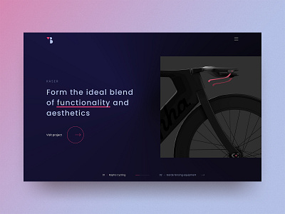 #7 Viggo Blomqvist-Portfolio 🇸🇪Desktop bicycle bike black branding clean dark ui design desktop logo pink portfolio product design riding sweden swedish website