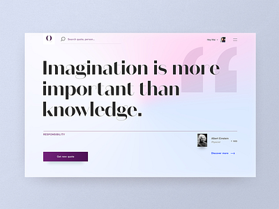 #9 Quota - Get your daily quote ✌️ branding daily desktop gradient logo purple quotation quotation mark quote soft typography website