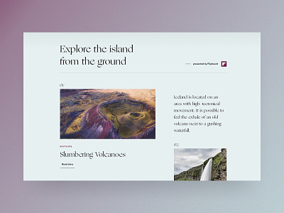 Icelandic Explorer 🇮🇸 | Detailpage cologne desktop doorpage editorial explore iceland landingpage magazine typography