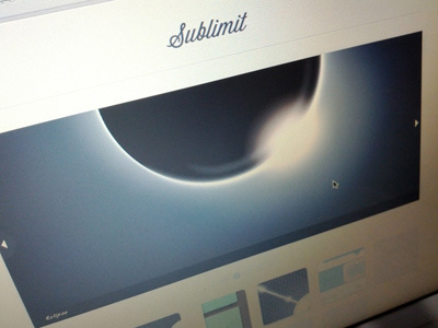 Sublimit - Home (wip) portfolio website