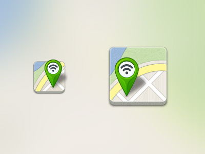 Hotspot Finder - App icon android app icon hotspot icon map marker wifi