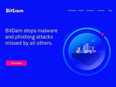 BitDam ui ux web design