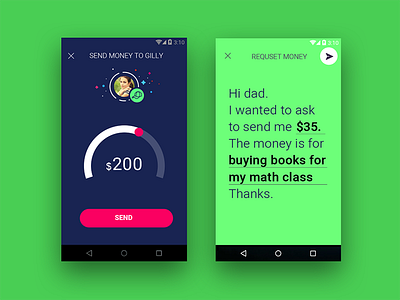 Payment App For Kids 01 app mobile ux
