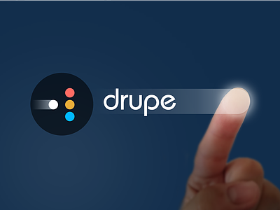 drupe Logo branding identity logo