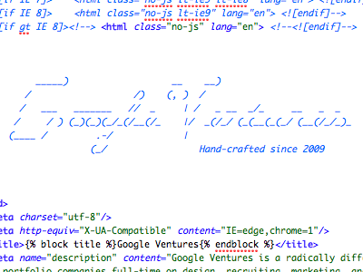 This is what happens when you let designers write code ascii code designstudio googleventures