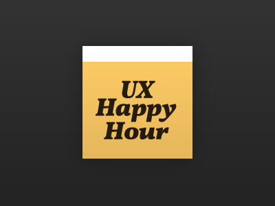 Simple new logo for UX Happy Hour