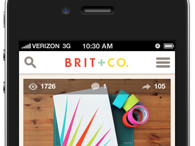 Brit + Co iPhone App