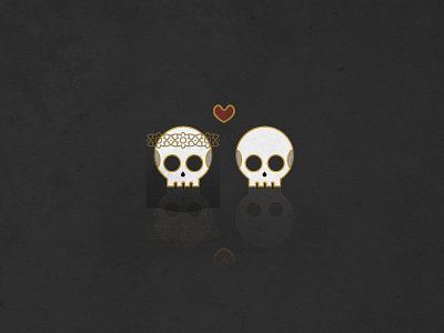 Skull Bride & Groom bride dark groom skull sugar skull