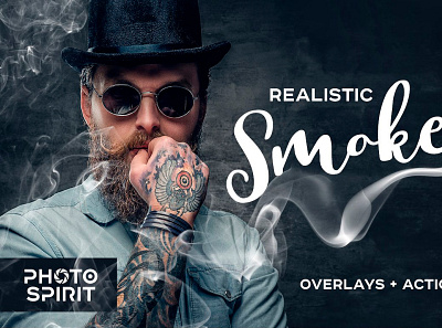 Realistic Smoke Overlays Photoshop actions background black cigarette download effect elements generator hd images jpg overlays pack photography photoshop realistic screen smoke template white