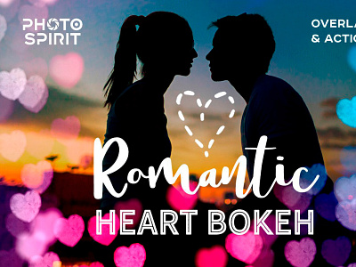 Romantic Heart Bokeh Photo Overlays actions add background bokeh effect filter hd heart heart logo lens light love overlays photo photos portrait romantic template textures transparent