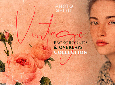Vintage Backgrounds & Overlays backgrounds card collection color download effect floral flower hd images jpg overlays paper photo photoshop poster retro template textures vintage