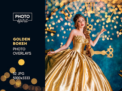 Golden Bokeh Photo Overlay Effects abstract background bokeh christmas circles color design effect effects glitter gold golden hd image lights overlays photo photoshop sparkles texture