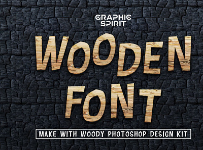 Wooden Font Promo Extended License design effect extended font isolated lettering letters license numbers photoshop png promo symbols texture wood wooden woody