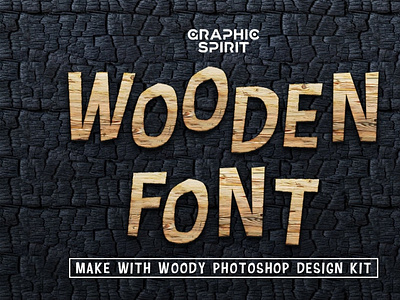 Wooden Font Promo Extended License