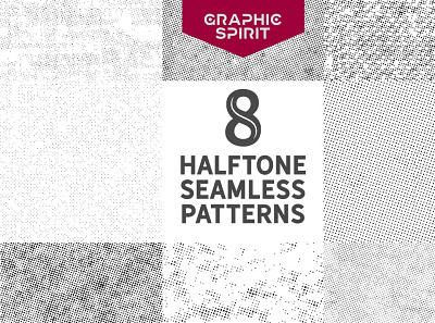 Seamless Halftone Dot Patterns adobe collection design dot effect elements fill halftone illustrator indesign patterns photoshop press retro seamless swatches template textures vector vintage