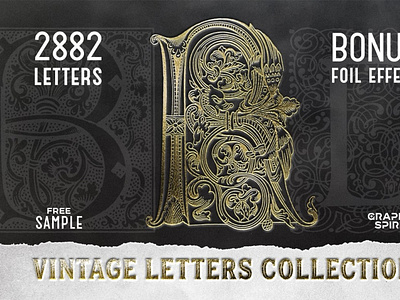 28 IN 1 VINTAGE LETTERS COLLECTION