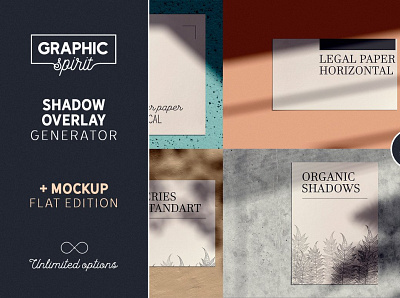 Shadow Overlay GENERATOR + Mockup backgrounds branding design editor free generator images layout maker mockup overlays photoshop poster psd shadow stationery template tools tree window