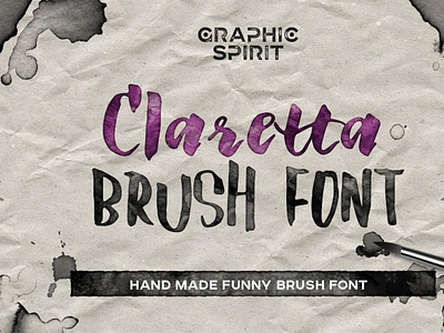 Claretta Brush Ink Font