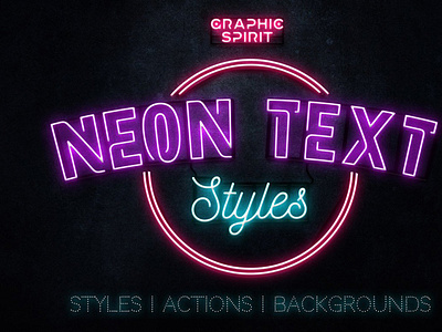 Neon Text Layer Styles & Extras