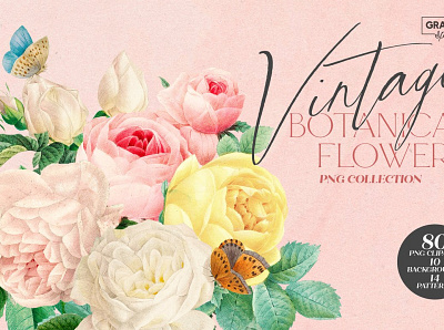 Aesthetic Vintage Flower PNG Clipart aesthetic bouquet clipart design effect floral flower graphic design illustration logo overlays photo photoshop pink png red rose textures vintage watercolor