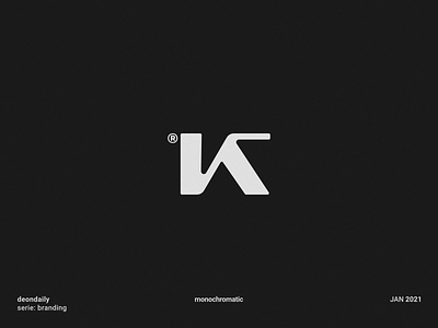K icon logo branding icon k k icon k letter logo k logo letter logo minimal monocromatic