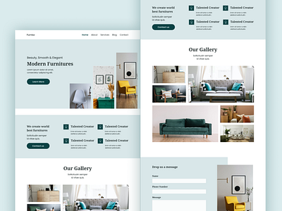 Furniture Website figma furniture website ui uidesign uidesigner uiux website design