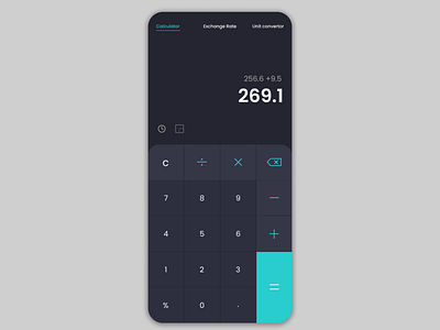 Daily UI 004 Calculator appdesign calculator dailyui dailyui004 dailyuichallenge design figma ui uidesign uidesigner uiux