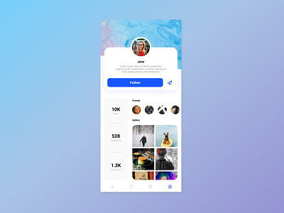 Daily UI - 006 User Profile dailyui006 dailyuichallenge design figma profile ui uidesign uidesigner uiux userprofile