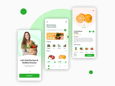 Grocery Mobile App appdesign design figma groceryappstore mobile app ui uidesign uidesigner uiux