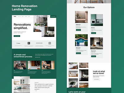 Home Renovation Landing Page