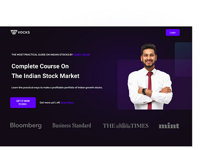 Stock Market Course Website Design