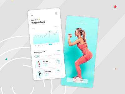 Daily UI #041 Workout Tracker App appdesign dailyui dailyui041 dailyuichallenge design figma illustration logo ui uidesign uidesigner uiux workouttracker