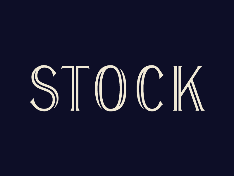 Stock inline lettering