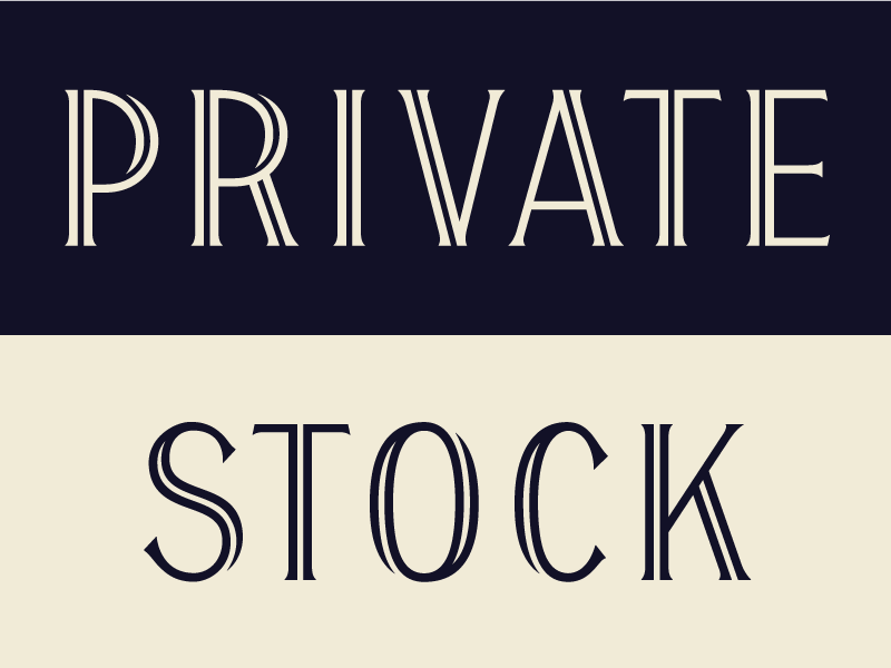 Private Stock Wordmark