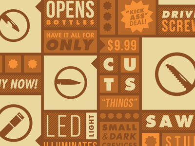 Multi-Tool Package Design futura grid icons illustrator packaging typography vector