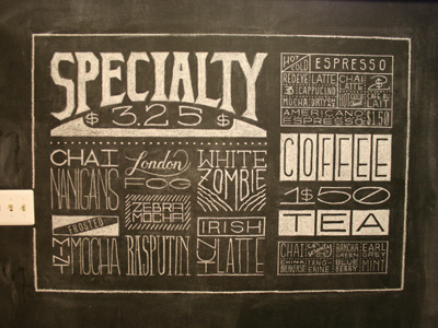 Specialty Wall — MIAD Union chalk lettering signage