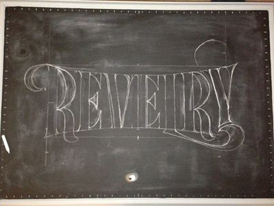 Revelry chalk lettering typography