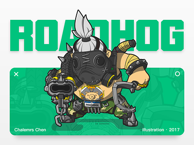 Roadhog illustration overwatch roadhog