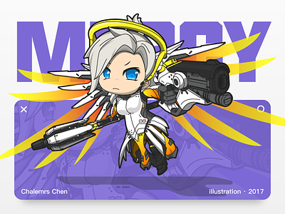 Mercy illustration mercy overwatch