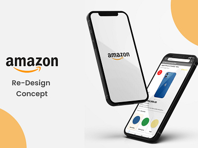 AMAZON RE-DESIGN CONCEPT app branding design graphic design illustration logo typography ui ux vector