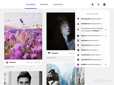 Instagram — Desktop Site desktop instagram site ui ux website